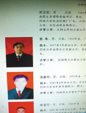 舆情观察：广西一政府网局长照片打马赛克 &ldquo;此地无银&rdquo;