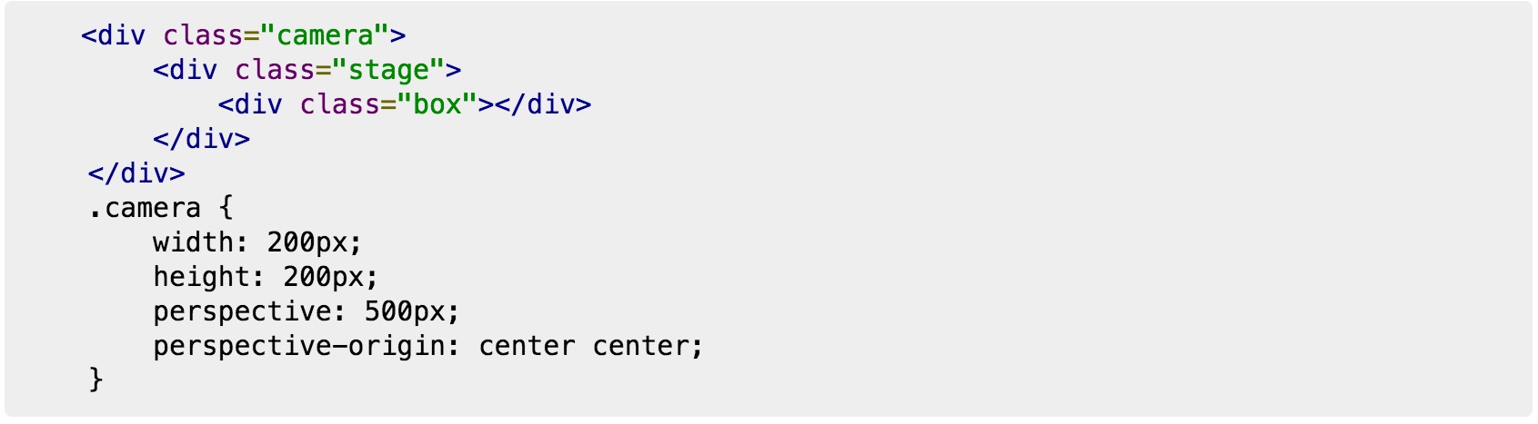 基于HTML5和CSS3构建3D模型