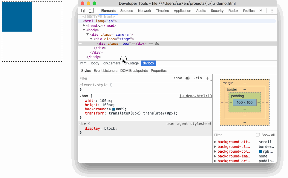 基于HTML5和CSS3构建3D模型