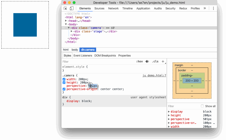 基于HTML5和CSS3构建3D模型