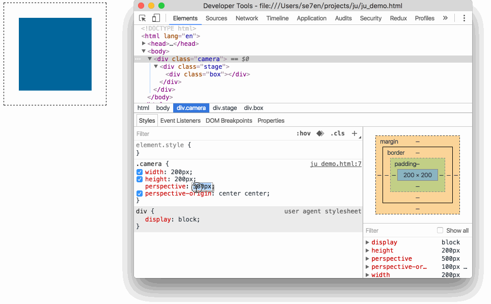基于HTML5和CSS3构建3D模型