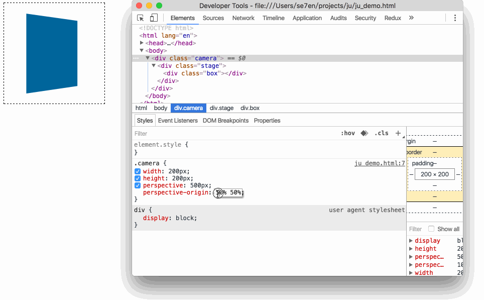 基于HTML5和CSS3构建3D模型