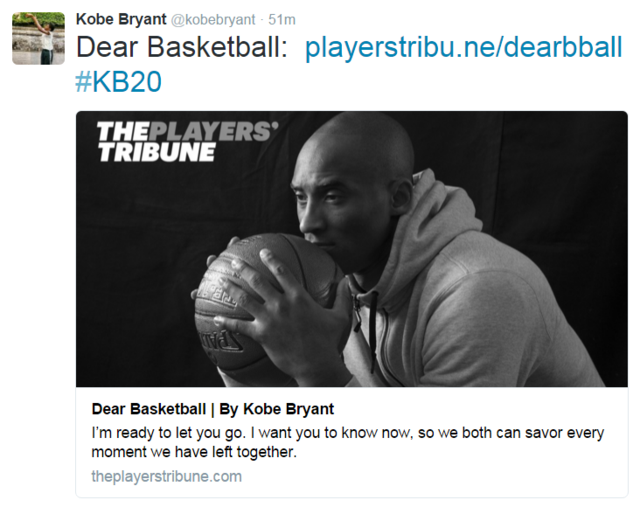 跟踪科比退役热点，是营销也是情怀！